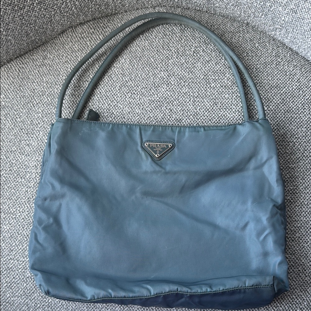 Vintage Prada Teal Shoulder Bag